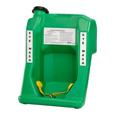 Sellstrom 6 Gallon Gravity-Flow Portable Personal Eye Wash Station, Wall or Counter Mounting