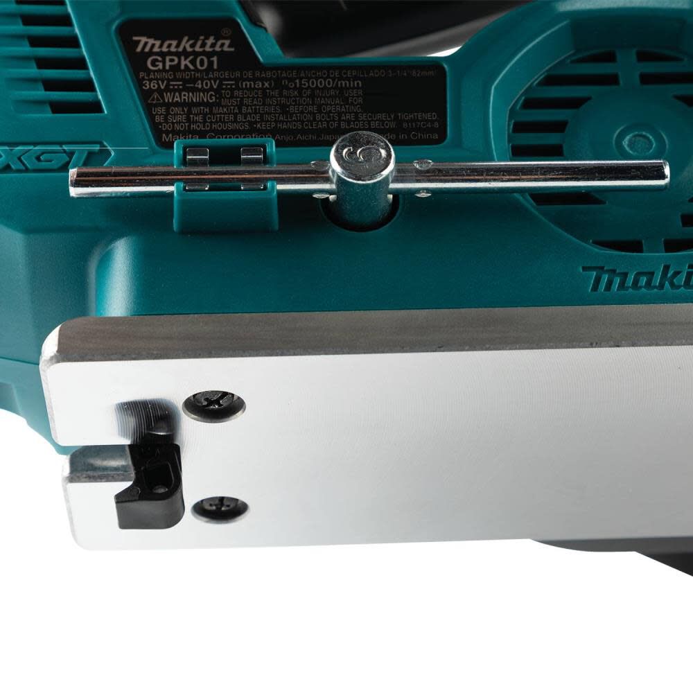 Makita 40V max XGT Cordless 3 1 4in Planer Kit AWS Capable GPK01M1 Acme Tools
