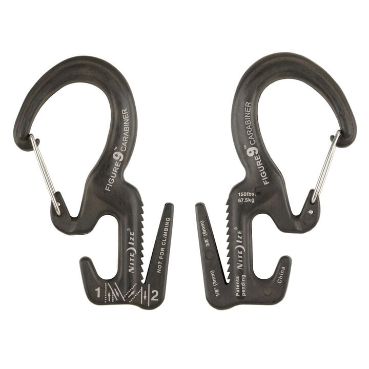Nite Ize Figure 9 Carabiner Rope Tightener Large Black, large image number 5