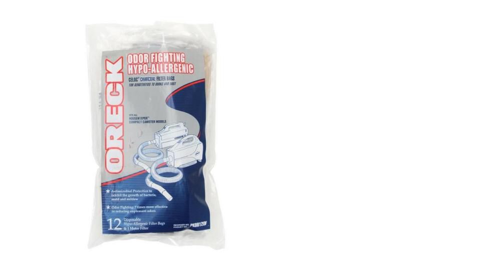 12-Pack Replacement Vacuum Bags For Oreck Buster B Canister Vacuums - Replaces PKBB12DW