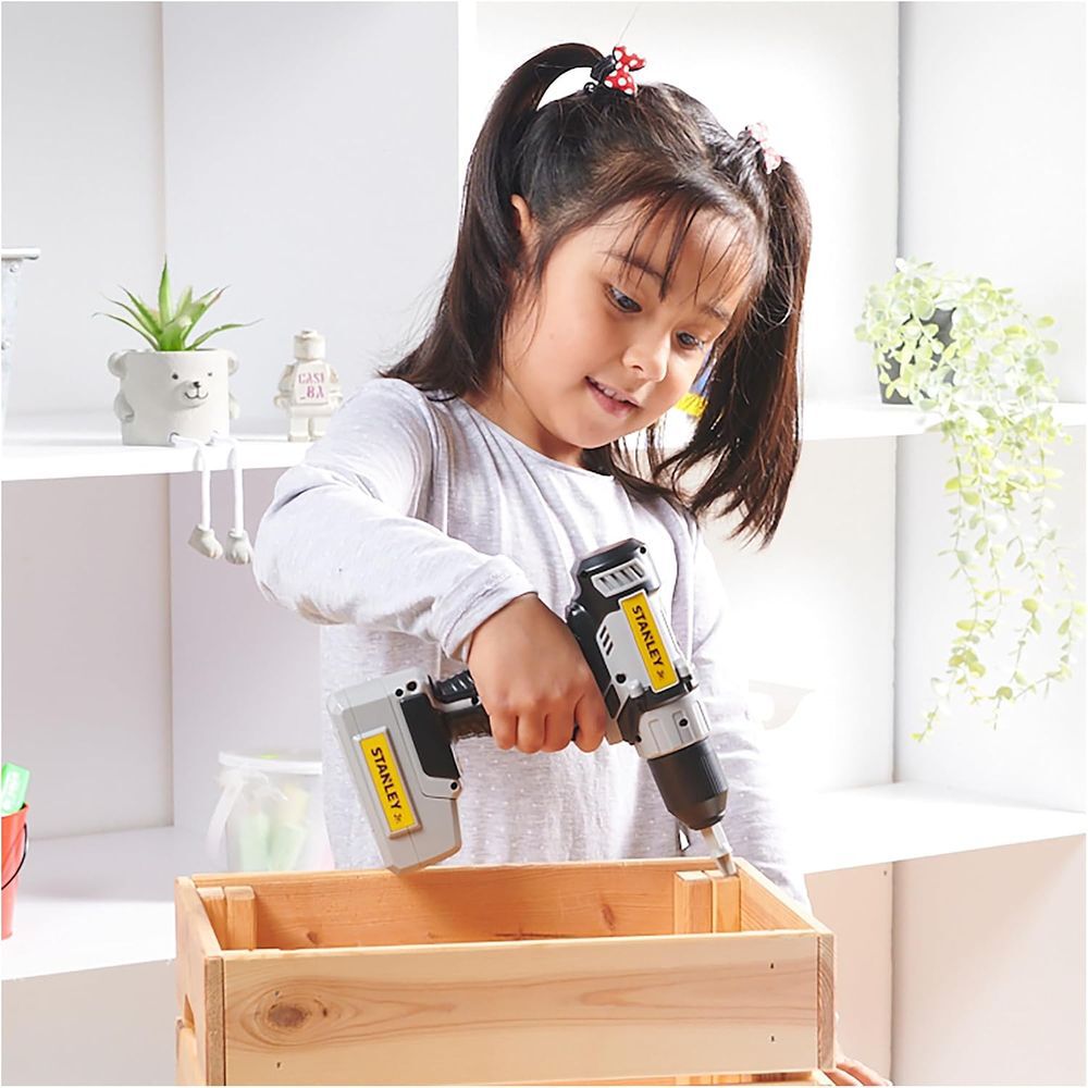 Stanley Jr Kids Battery-Powered Drill Toy, large image number 4