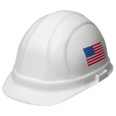 ERB Omega II Hard Hat - White with American Flag, large image number 0