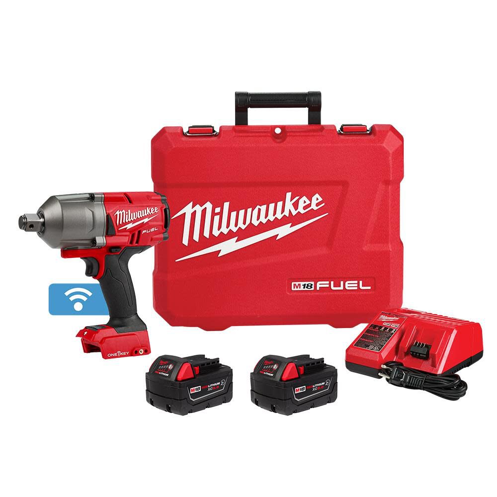 Milwaukee M18 FUEL with ONE KEY High Torque Impact Wrench 3 4inch Friction Ring Kit 2864 22R Acme Tools