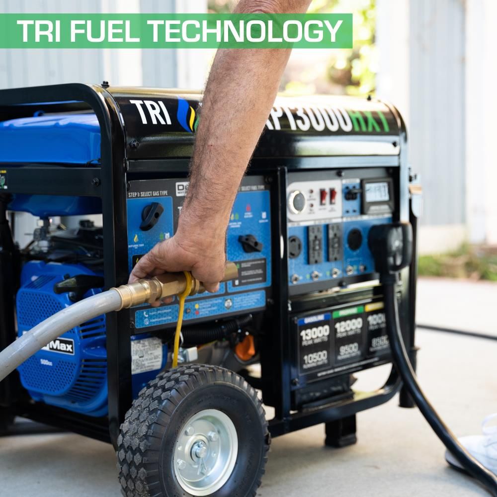Duromax 13,000 Watt Tri-Fuel 50-State Portable Generator with CO Alert, large image number 4