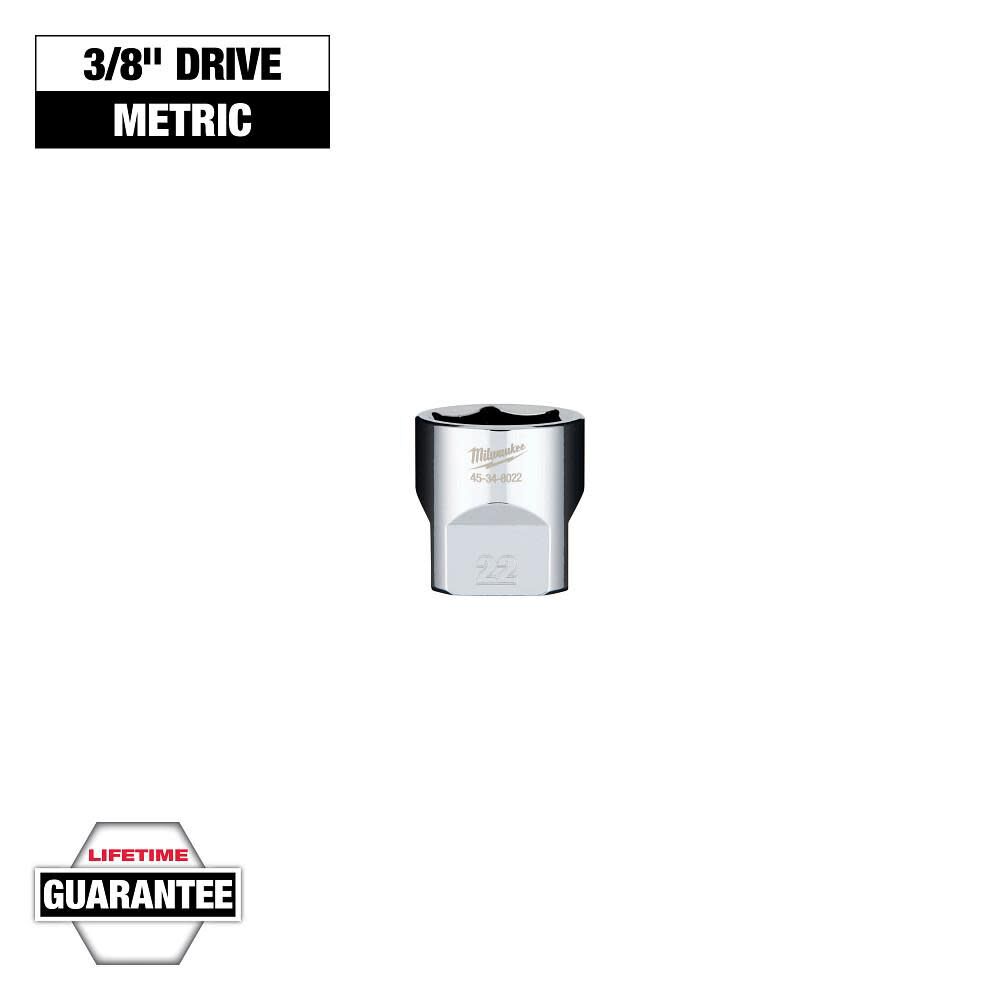 Milwaukee 3/8in Drive 22mm Socket, large image number 9