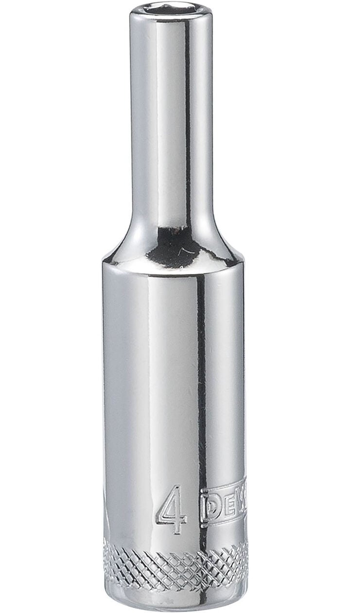 DEWALT 4 mm 1/4 Inch Drive 6-Point Metric Deep Impact Socket