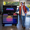 Sunex JUIC'D BOX 50 Inch 7 Drawer Powered Rolling Tool Cart with SYNTH RETRO Design, small image number 4