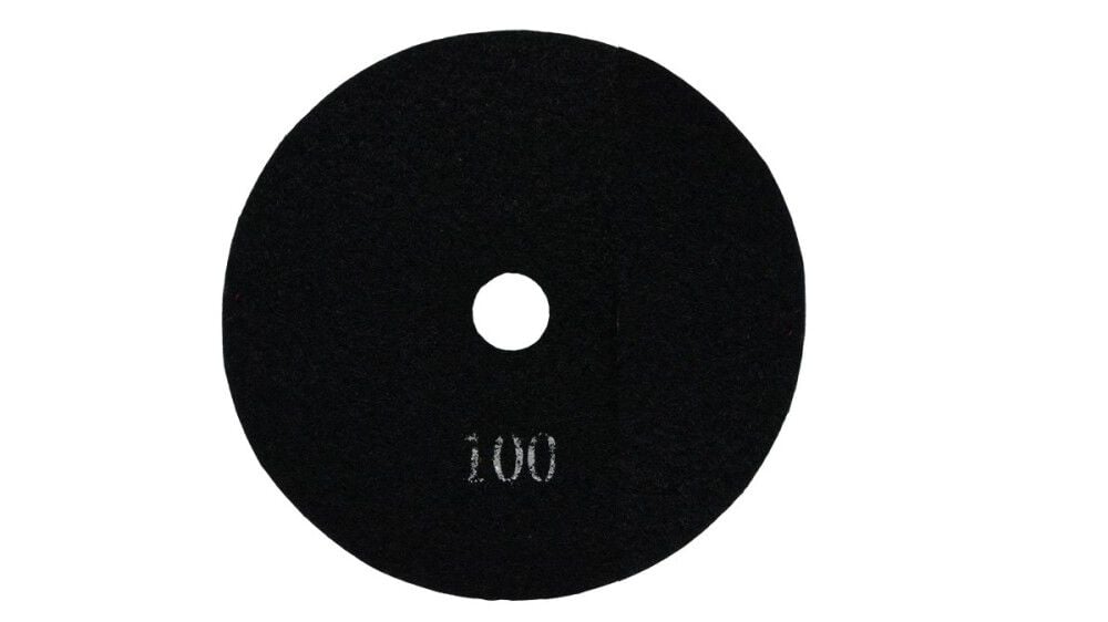 National Flooring Equipment 5 In. Polishing Pad - Resin Bond - 100 Grit, large image number 2