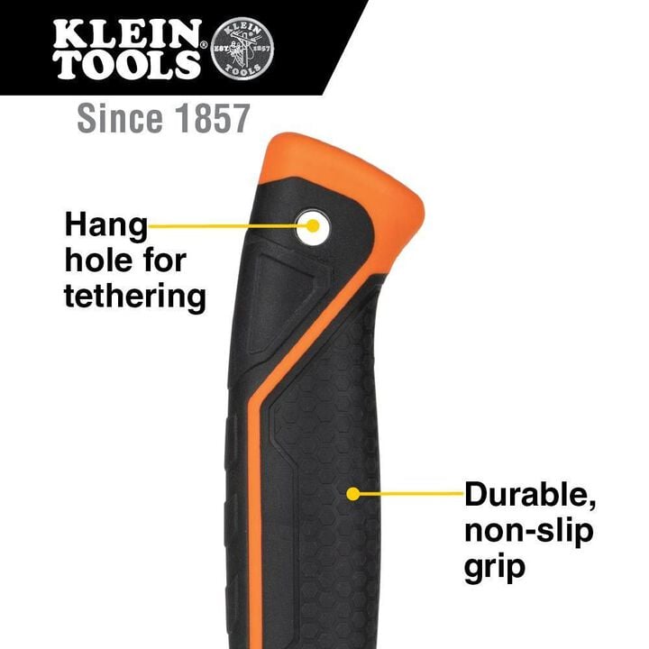 Klein Tools Electricians Hammer Straight Claw 18oz 15in, large image number 3