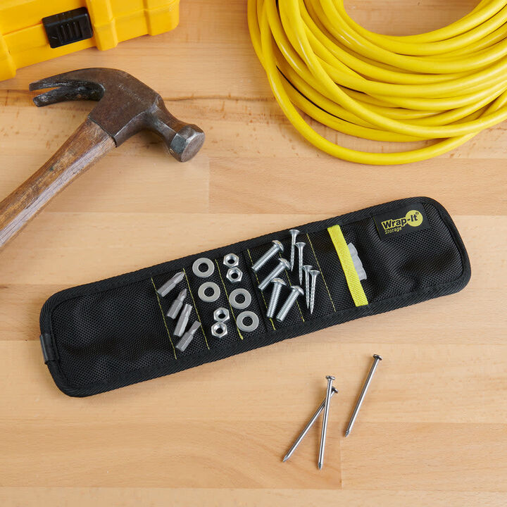 Wrap-It MagSnap Magnetic Wristband, OSFM, Black, large image number 6