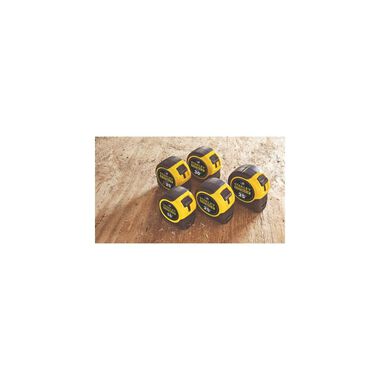 STANLEY 25-Foot Tape Measure - 1-Inch Polymer Blade, Tru-Zero Hook, ABS Case (30-455)