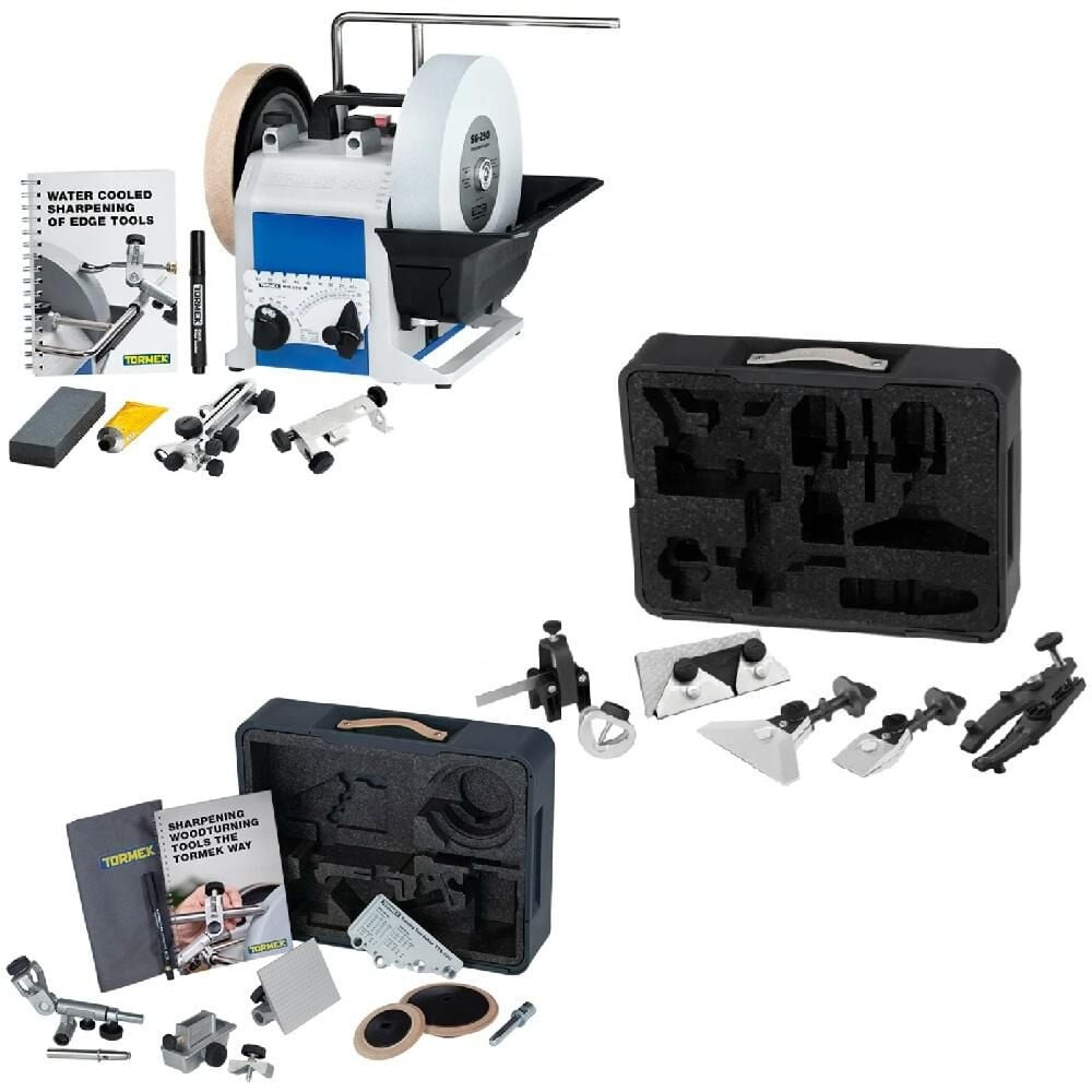 Tormek T-8 Sharpening System Hand Tool Kit & Woodturners Kit Bundle, large image number 1