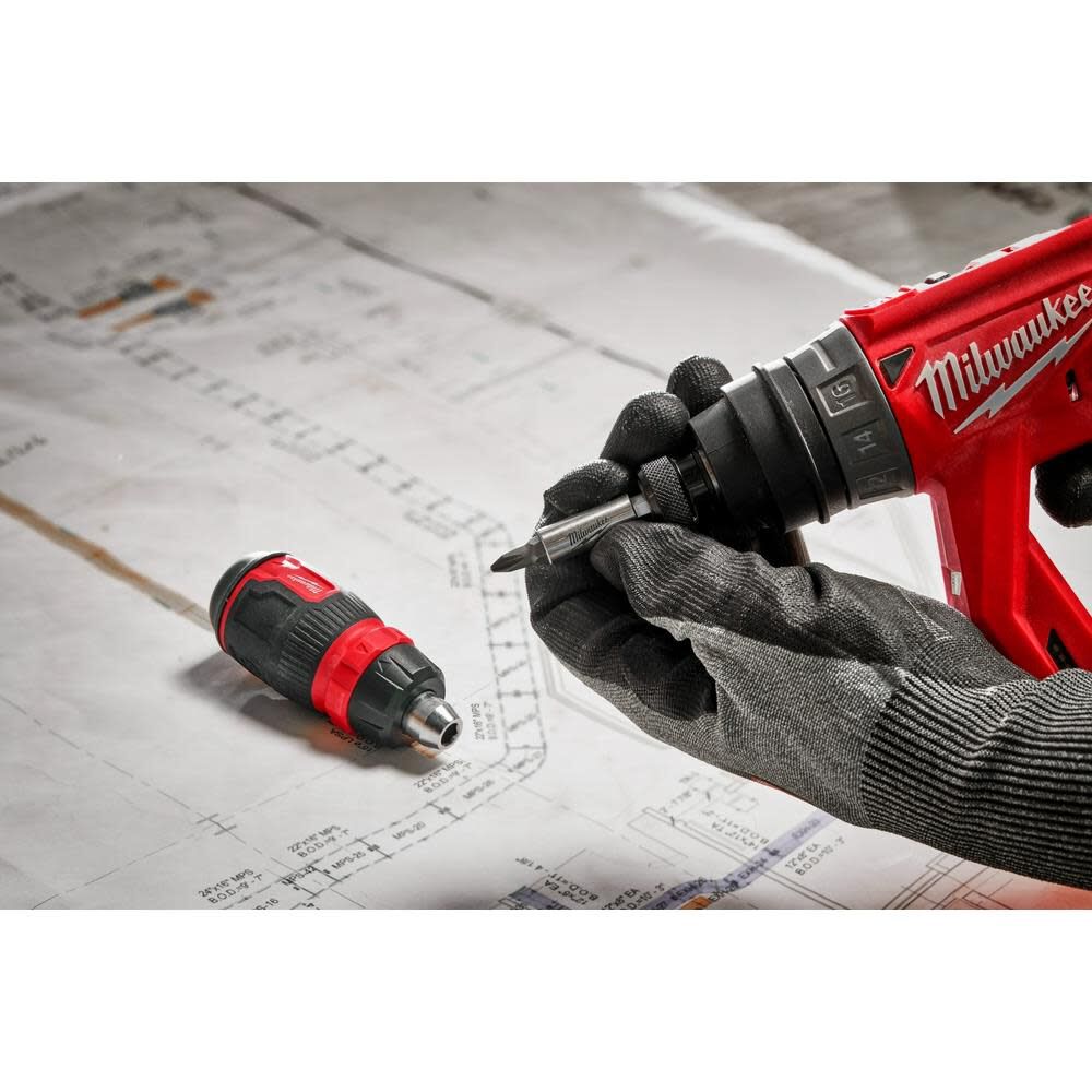 Milwaukee 8in1 Ratcheting Compact MultiBit Screwdriver 48222913
