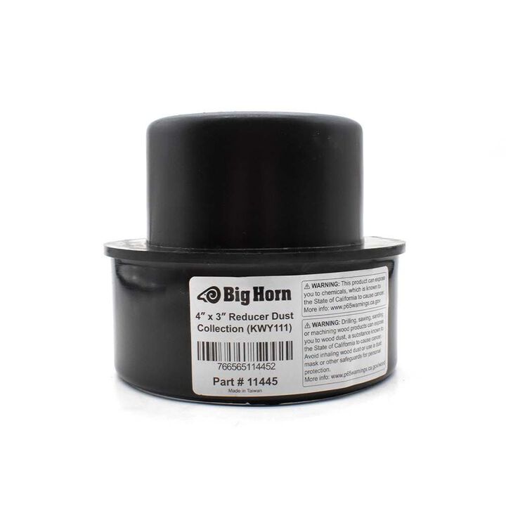 Big Horn 4 x 3 Inch Black ABS Plastic Adapter, large image number 2