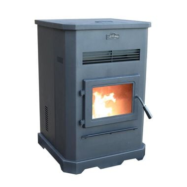 Cleveland Iron Works No.205 Large EPA Approved High-Efficiency Pellet Stove with Smart Home Technology Heats 2500 Sq Ft Area