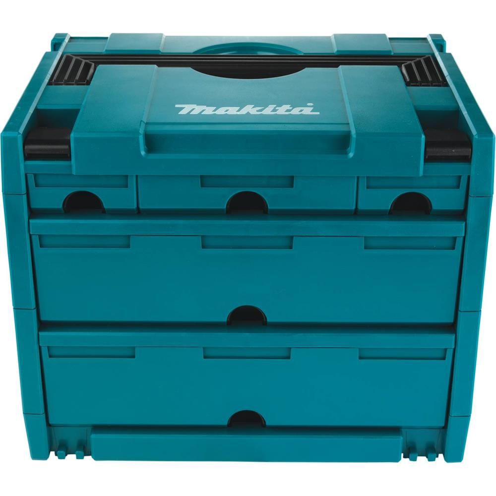 Makita MAKPAC 5 Drawer Interlocking Case 12 1/2in x 15 1/2in x 11 5/8in, large image number 3