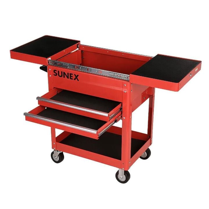 Sunex Compact Slide Top Utility Cart (Red)