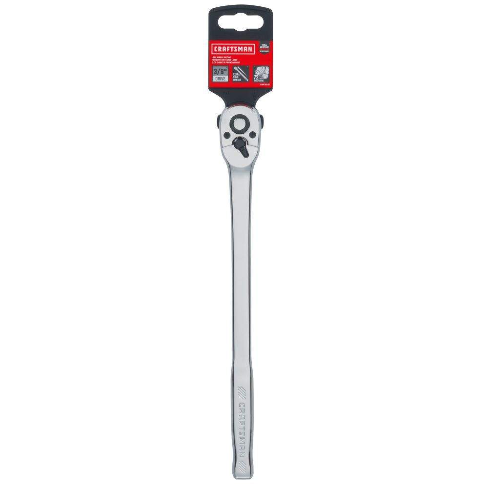 CRAFTSMAN Ratchet, Pear Head Long Handle, Sea, 72-Tooth, 3/8 Inch, large image number 5