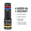 Klein Tools 4-in-1 SAE Socket Set, 3 Pieces, small image number 2