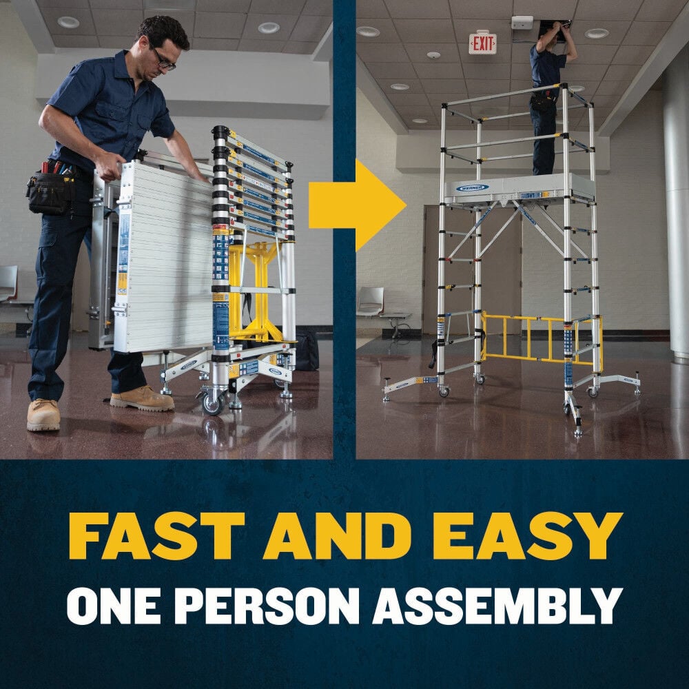 Werner 6 Ft Aluminum Telescoping Scaffold, large image number 8