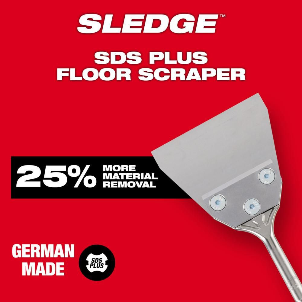 Milwaukee SDS Plus 5inch x 10inch Floor Scraper, large image number 6