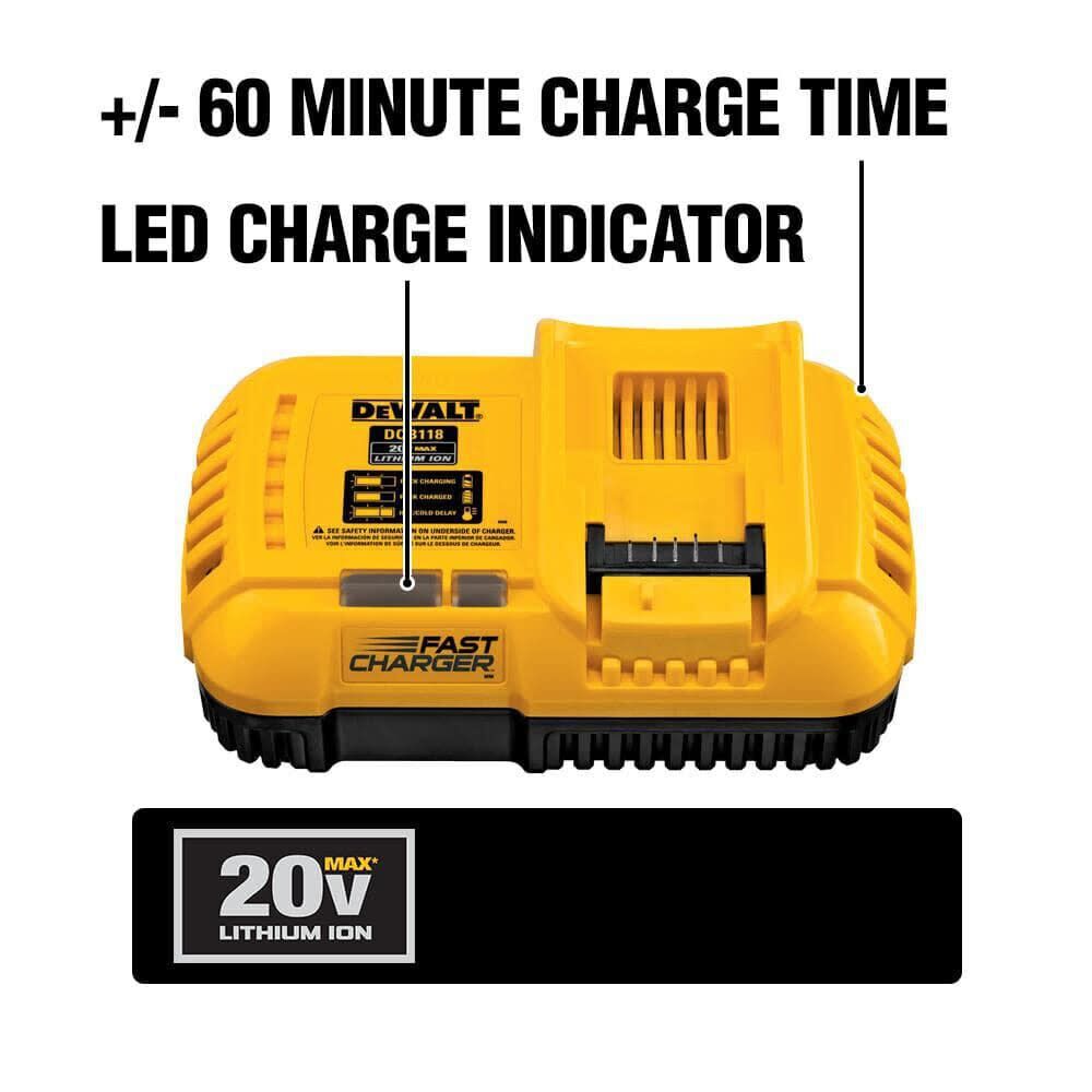 DEWALT FLEXVOLT 20V MAX Fan Cooled Fast Charger DCB118 Acme Tools