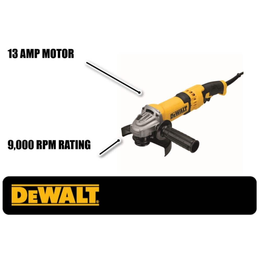 DEWALT 4-1/2 In.(115mm)- 6 In. (125mm) High Performance Trigger Switch Grinder, large image number 5
