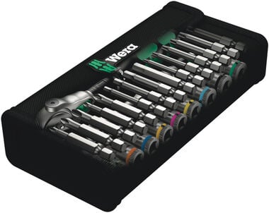 Wera Tools 28pc 1/4in Drive 8100 SA 6 Zyklop Speed Ratchet Set