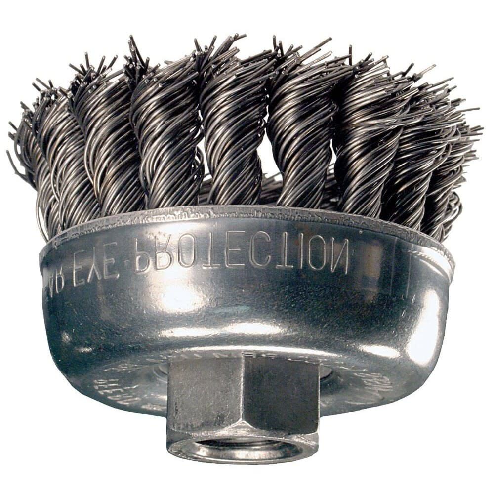 Pferd 3-1/2 Inch, 0.014 Inch Carbon Steel Knot Wire Cup Brush Bundle, 5 Pieces, large image number 3
