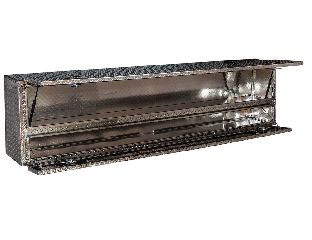 Buyers Products Company 21x13x88 Inch Diamond Tread Aluminum Pick-Up Truck Contractor With Lower Door, large image number 3