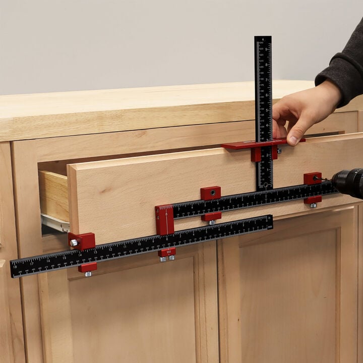 Milescraft CabinetPro 1-1/4 - 32 Inch Aluminum Hardware Installation Jig, large image number 14