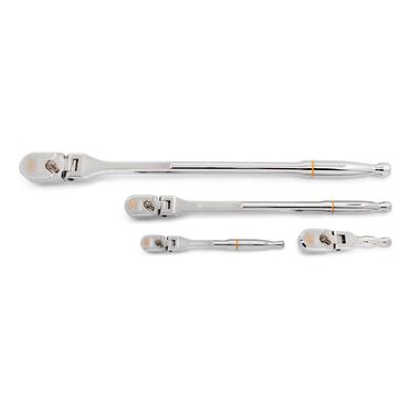 GEARWRENCH 120XP Full Polish Flex Handle Teardrop Ratchet Set 4 Pieces