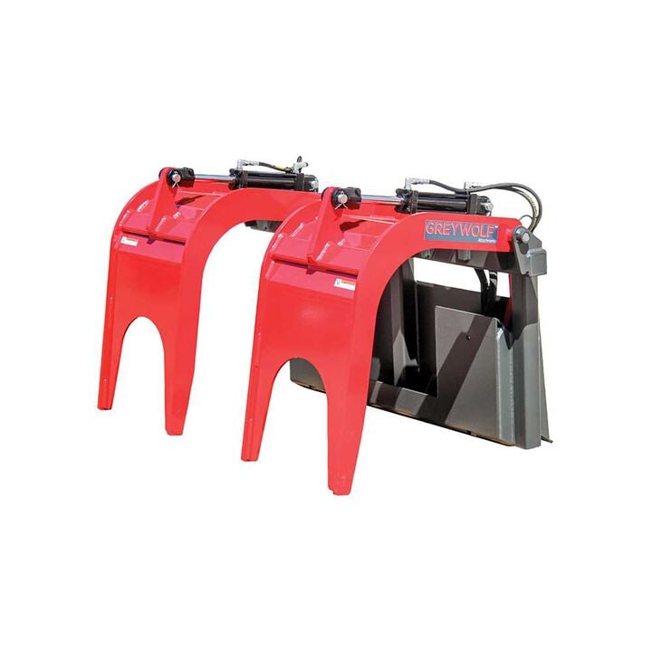GreyWolf Attachments Double Grapple Skid Steer Attachment
