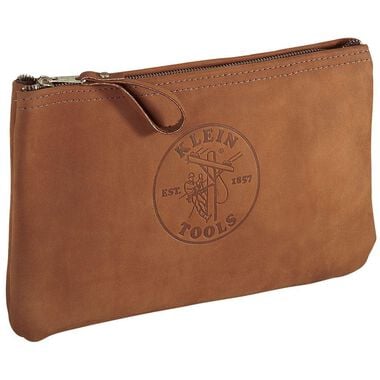 Klein Tools Top-Grain Leather Zipper Bag, large image number 0