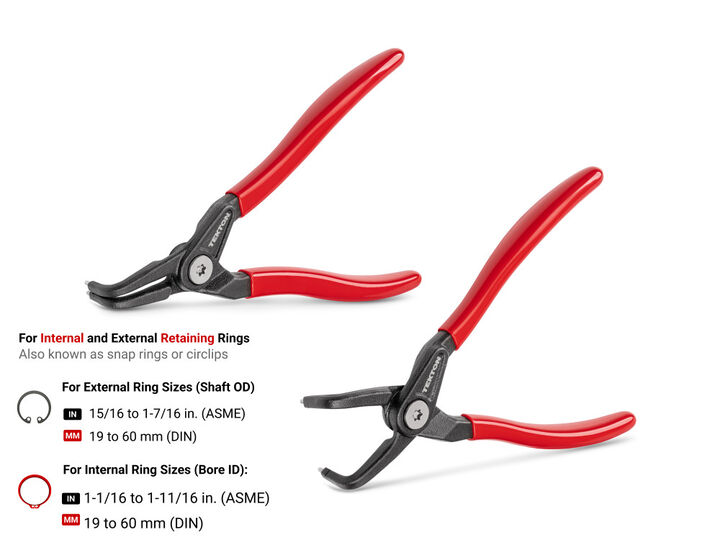 Tekton 7 Inch 90-Degree Internal/External Retaining Ring Pliers Set, 2 Pieces, large image number 5