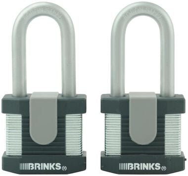 Brinks 2-Pack 2-in Steel Shackle Keyed Padlocks