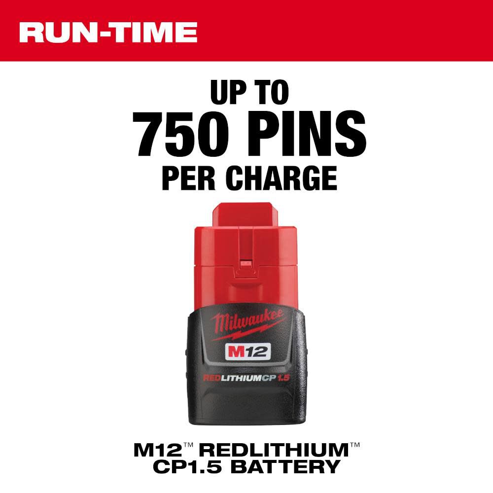 Milwaukee M12 Pin Nailer 23ga (Bare Tool) Reconditioned 254080 from Milwaukee Acme Tools