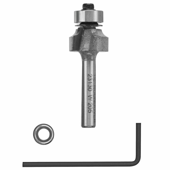 Bosch 1/8in x 13/32in Carbide Tipped Roundover / Beading Bit, large image number 0