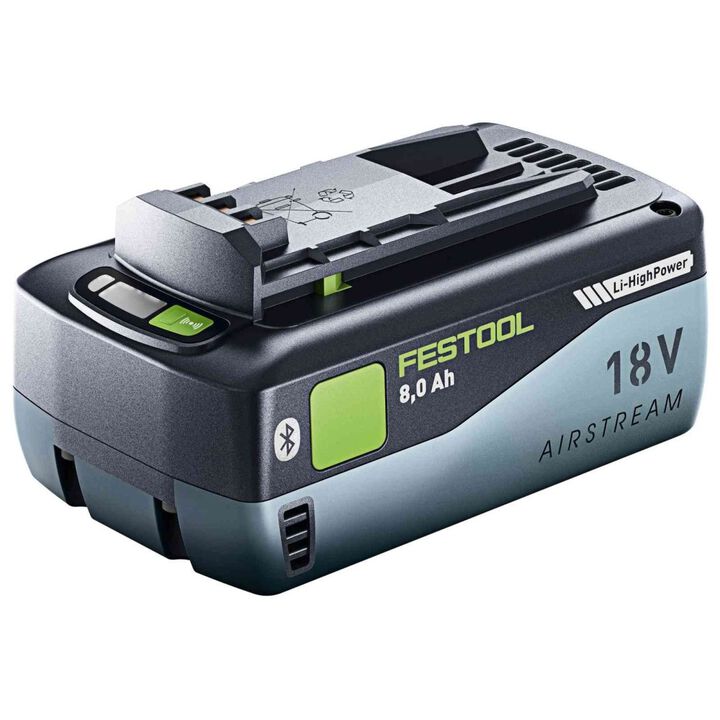 Festool Airstream 18V 8Ah Lithium Ion Power Tool Battery Pack with Fuel Indicator, large image number 0