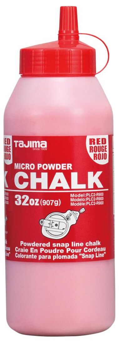 Tajima CHALK-RITE Ultra Fine Chalk 32 oz. Red, large image number 0