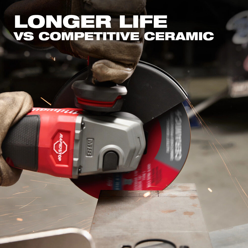 Milwaukee 4-1/2 Inch x .045 Inch x 7/8 Inch Ceramic+ Metal Cut Off Wheel Type 27, large image number 7