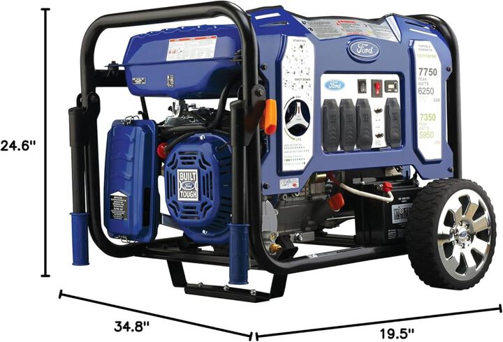 Ford 7,750 Watt Dual Fuel 50-State Portable Generator, large image number 4