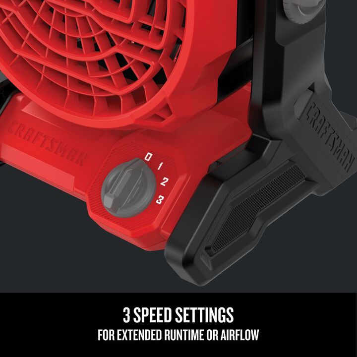 CRAFTSMAN V20 Cordless Jobsite Fan (Bare Tool), large image number 6