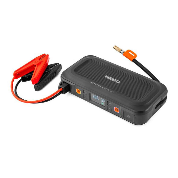 Nebo Assist Air 1500XP Jump Starter with Air Compressor with Patented Spark-Proof Design