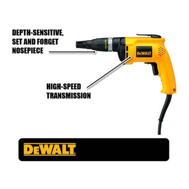 DEWALT 5300 rpm High Speed VSR Drywall Screwgun, large image number 1