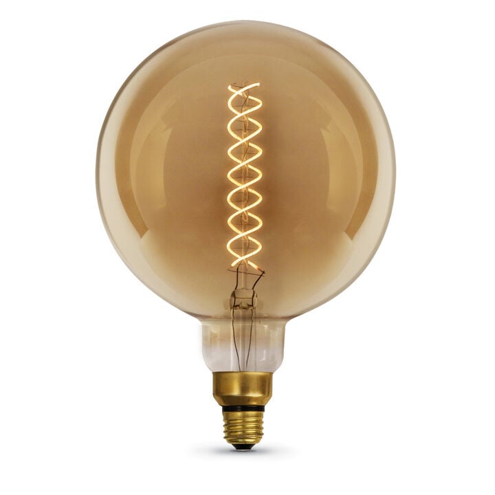 Feit Electric 60W G63 Spiral Filament 2000K LED Bulb 1pk, large image number 0