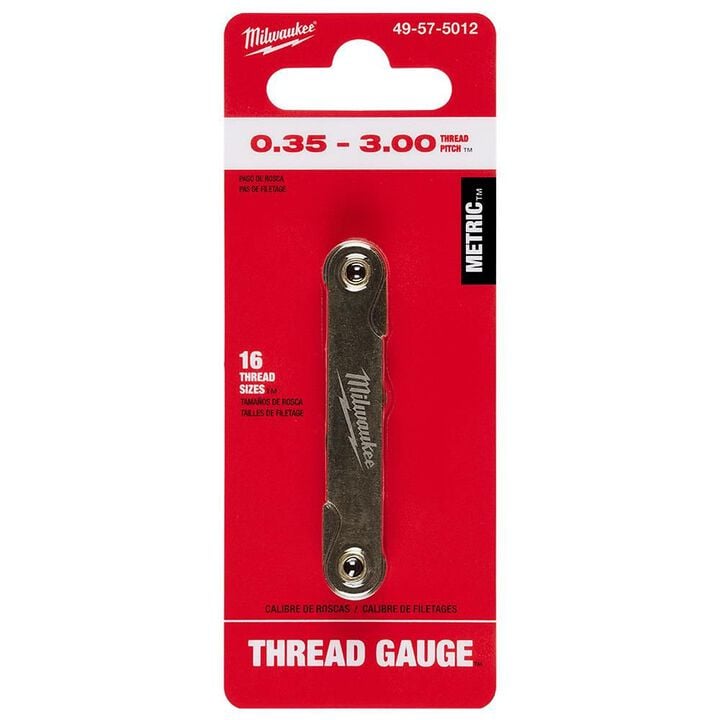 Milwaukee 0.35-3.00 mm Metric Thread Pitch Gauge, large image number 3
