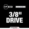 Milwaukee 3/8inch Drive SAE & Metric Deep 6 Point 43pc, small