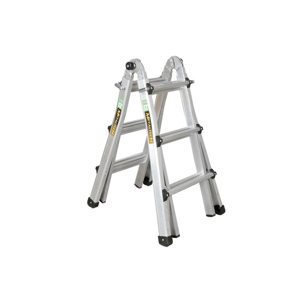 Metaltech 13ft Telescoping Multi-Position Ladder Aluminum Grade 1A – E-MTL7000AL