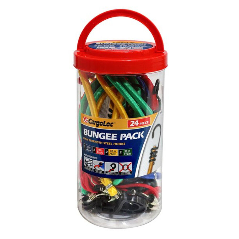 Allied International 24-Peice Assortment Bungee Cord with Steel Hooks, large image number 2